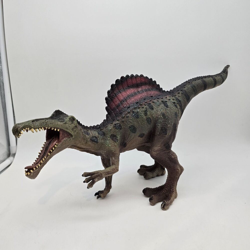 Soft Rubber Realistic Dino Spinosaurus Dinosaur Figure Model Open Mouth Toy